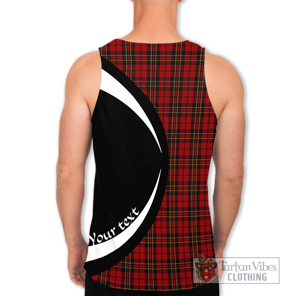 Tartan Vibes Clothing Brodie Tartan Men's Tank Top with Family Crest Circle Style