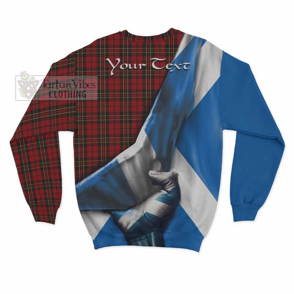 Tartan Vibes Clothing Brodie Tartan Sweatshirt with Family Crest Scotland Patriotic Style