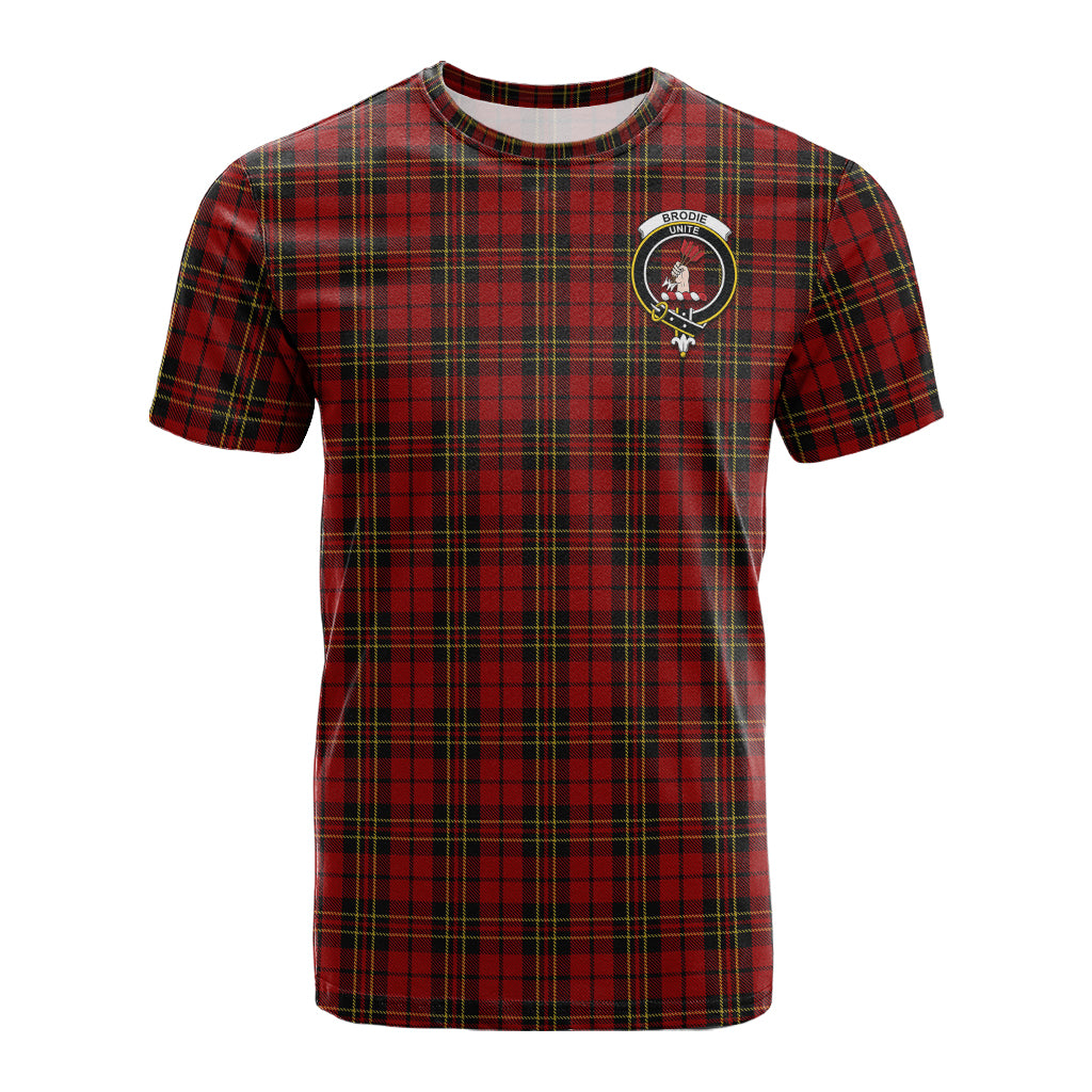 Brodie Tartan T-Shirt with Family Crest - Tartan Vibes Clothing