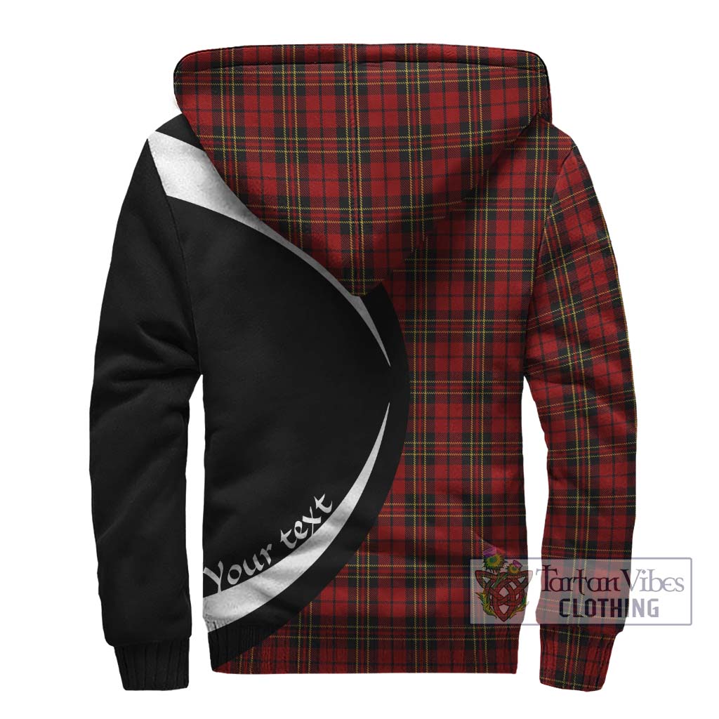 Tartan Vibes Clothing Brodie Tartan Sherpa Hoodie with Family Crest Circle Style