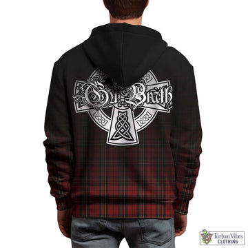 Brodie Tartan Hoodie Featuring Alba Gu Brath Family Crest Celtic Inspired