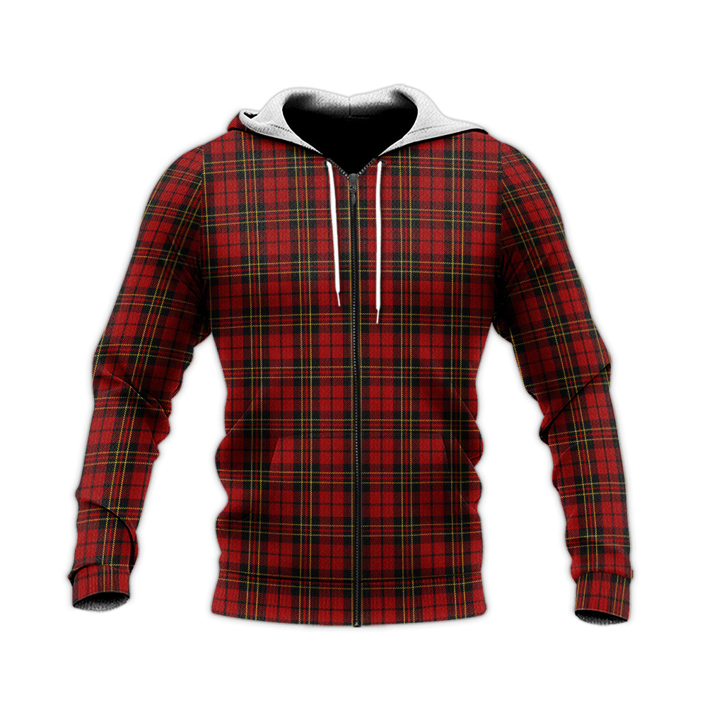 Brodie Tartan Knitted Hoodie Unisex Knitted Zip Hoodie - Tartanvibesclothing