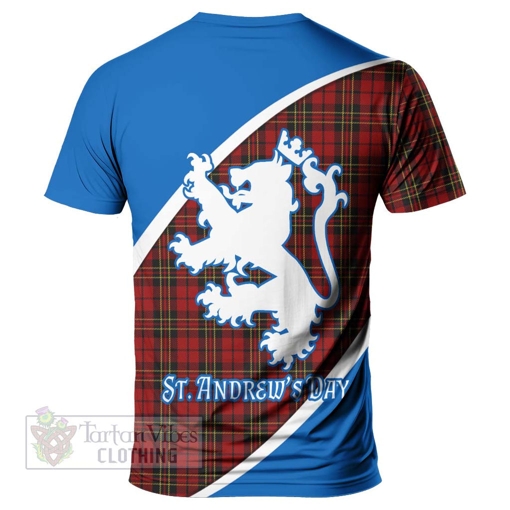 Tartan Vibes Clothing Brodie Family Crest Tartan T-Shirt Celebrate Saint Andrew's Day in Style