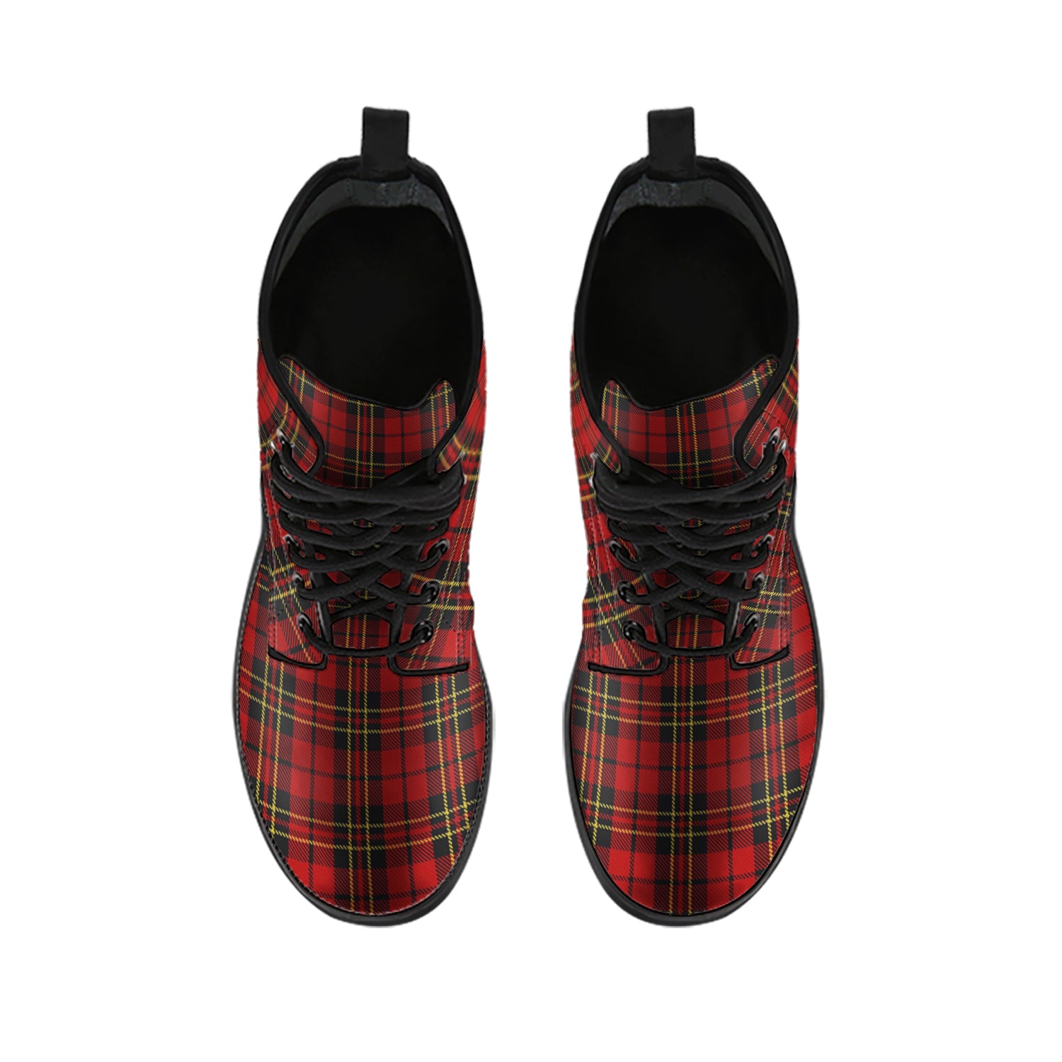 Brodie Tartan Leather Boots - Tartanvibesclothing