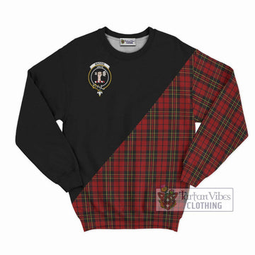 Brodie Tartan Sweatshirt with Family Crest and Military Logo Style