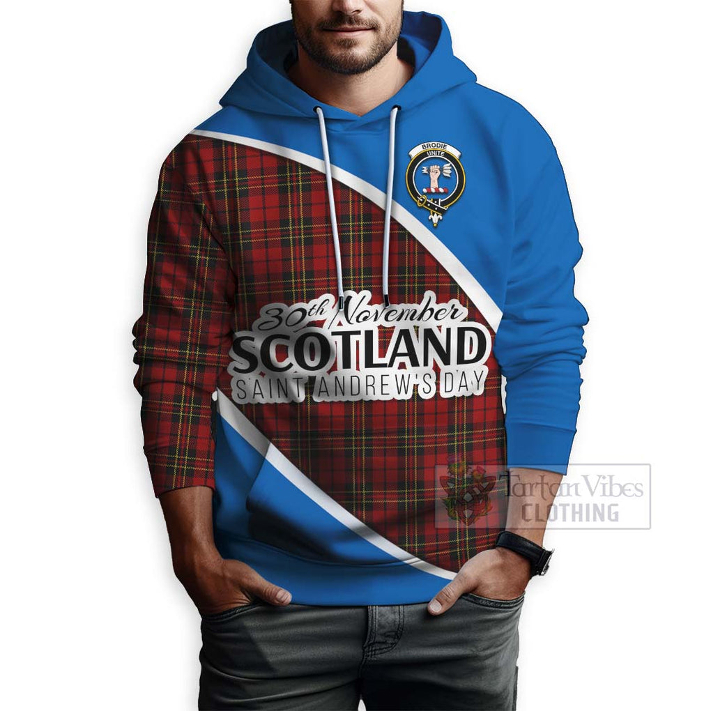 Tartan Vibes Clothing Brodie Family Crest Tartan Hoodie Celebrate Saint Andrew's Day in Style