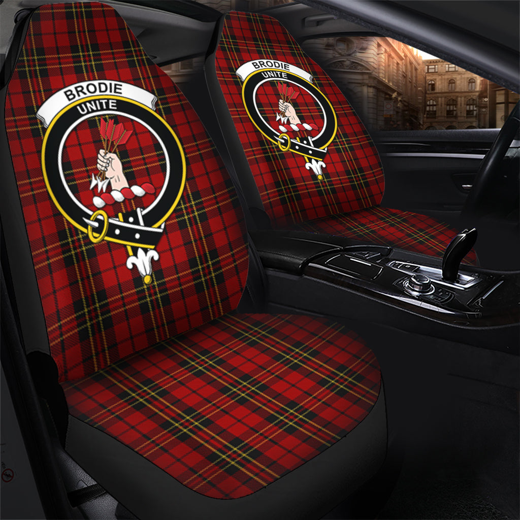 Brodie Tartan Car Seat Cover with Family Crest - Tartanvibesclothing