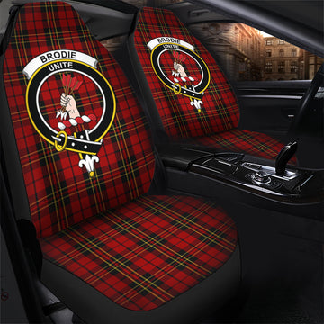 Brodie Tartan Car Seat Cover with Family Crest