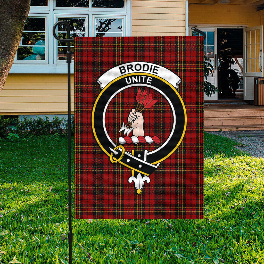 Brodie Tartan Flag with Family Crest - Tartanvibesclothing