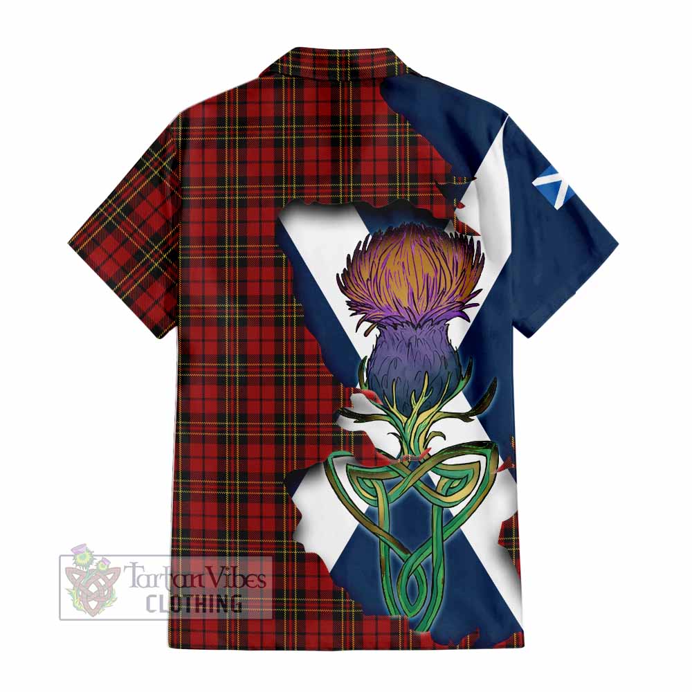 Brodie Tartan Family Crest Hawaiian Shirt Scottish Thistle Celtic Inspired - Tartan Vibes Clothing