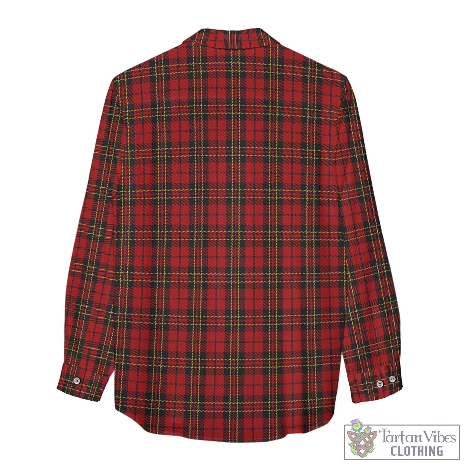 Tartan Vibes Clothing Brodie Tartan Womens Casual Shirt with Family Crest