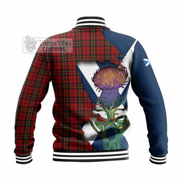 Brodie Tartan Family Crest Baseball Jacket Scottish Thistle Celtic Inspired - Tartan Vibes Clothing