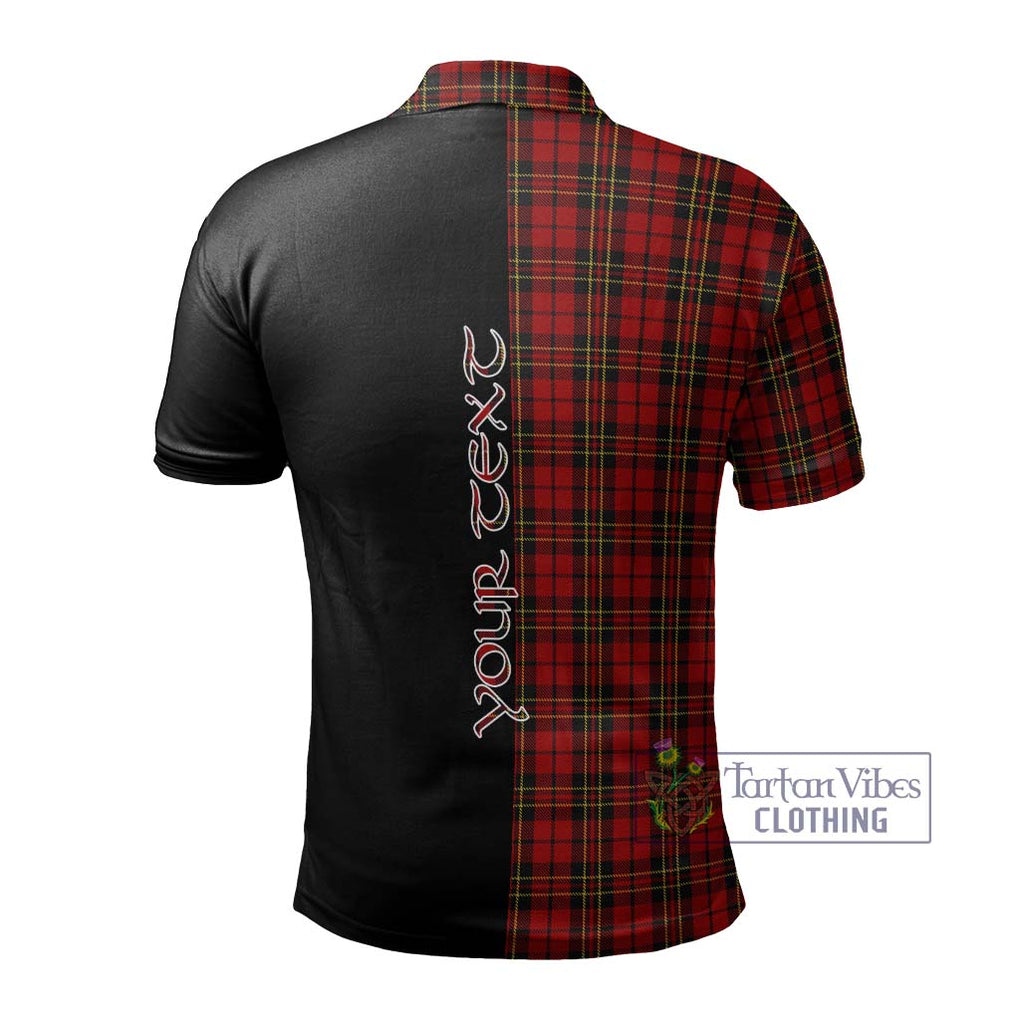 Brodie Tartan Polo Shirt with Family Crest and Half Of Me Style - Tartanvibesclothing Shop