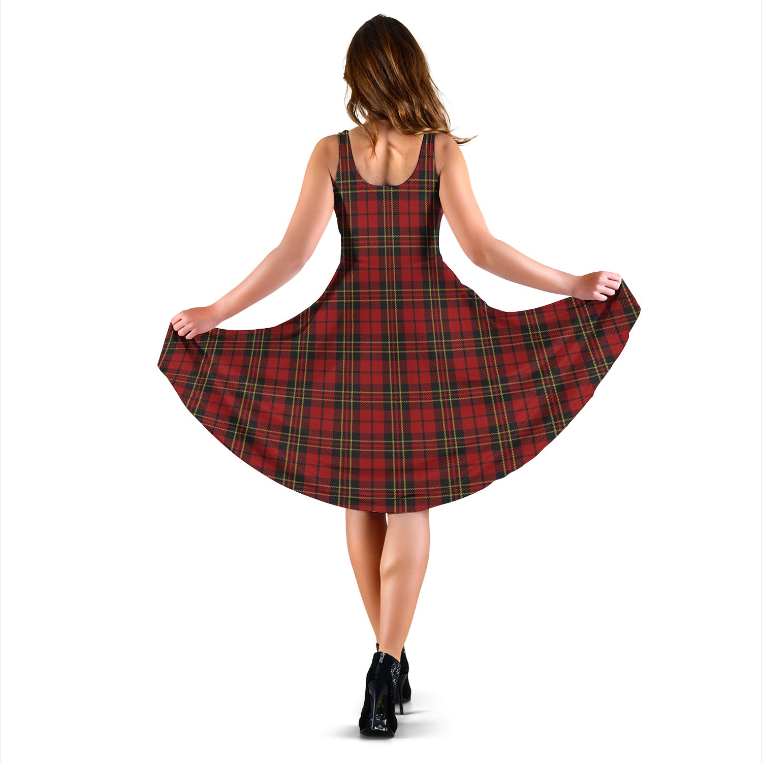 Brodie Tartan Sleeveless Midi Womens Dress - Tartanvibesclothing