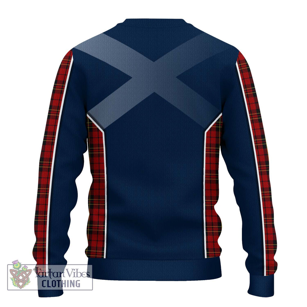 Brodie Tartan Knitted Sweater with Family Crest and Lion Rampant Vibes Sport Style - Tartan Vibes Clothing