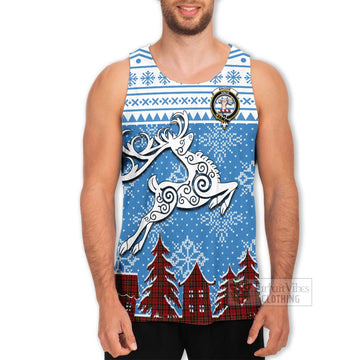 Brodie Clan Christmas Men's Tank Top Celtic Reindeer Style