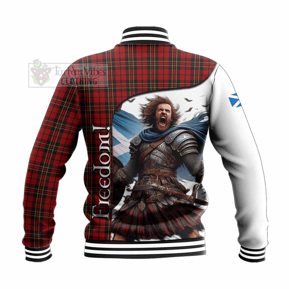 Tartan Vibes Clothing Brodie Crest Tartan Baseball Jacket Inspired by the Freedom of Scottish Warrior