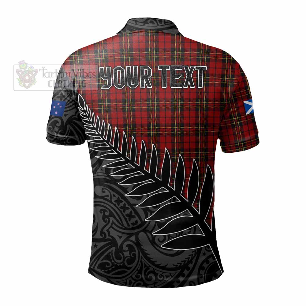 Brodie Crest Tartan Polo Shirt with New Zealand Silver Fern Half Style