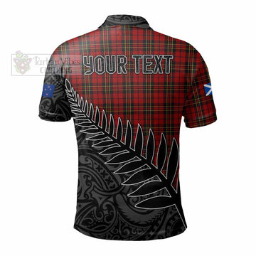 Brodie Crest Tartan Polo Shirt with New Zealand Silver Fern Half Style