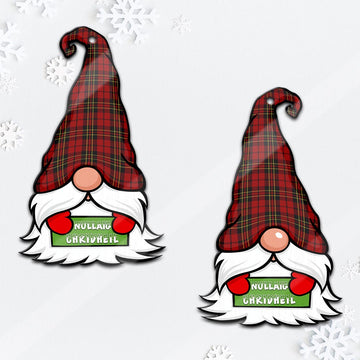 Brodie Gnome Christmas Ornament with His Tartan Christmas Hat