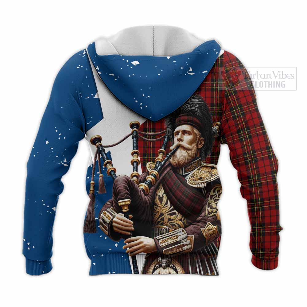 Tartan Vibes Clothing Brodie Tartan Men's Tank Top with Family Crest Scottish Bagpiper Vibes