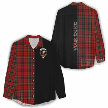 Brodie Tartan Women's Casual Shirt with Family Crest and Half Of Me Style