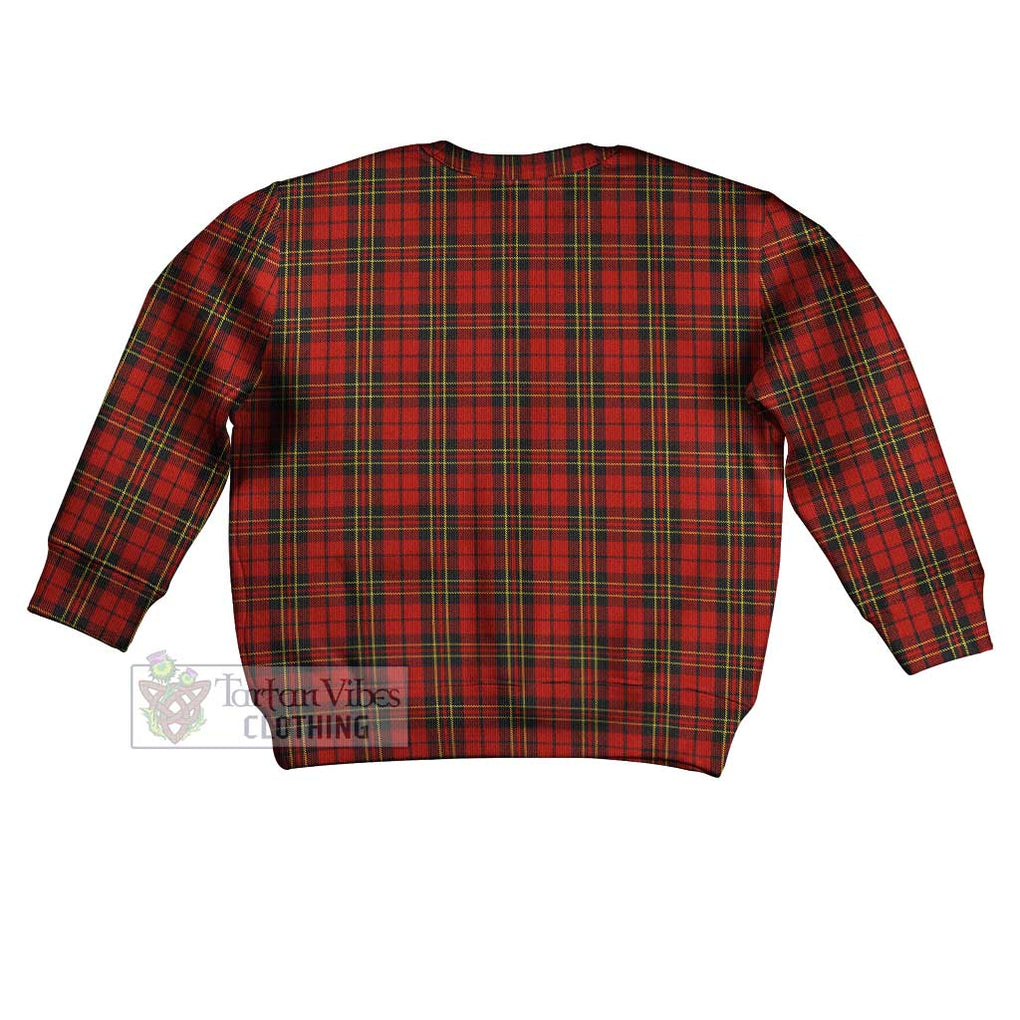 Tartan Vibes Clothing Brodie Tartan Kid Ugly Sweater with Family Crest