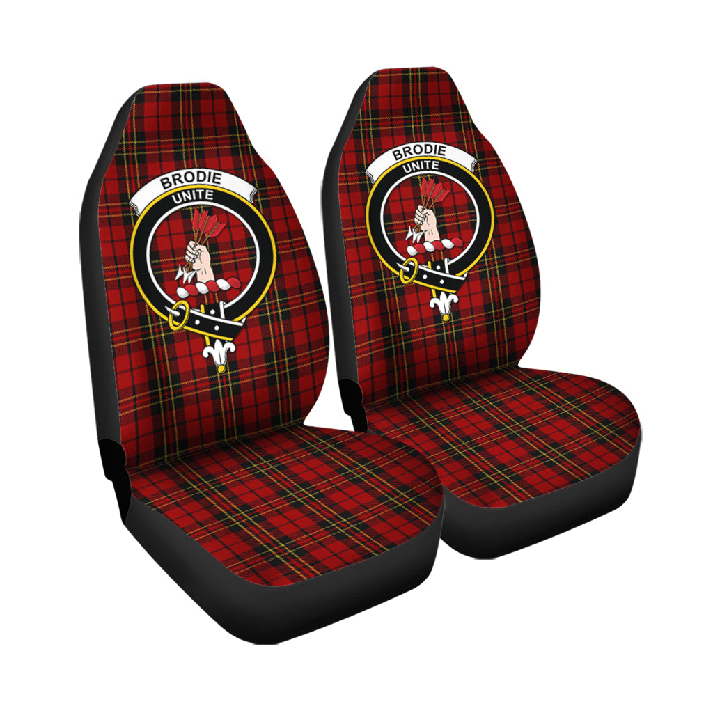 Brodie Tartan Car Seat Cover with Family Crest - Tartanvibesclothing