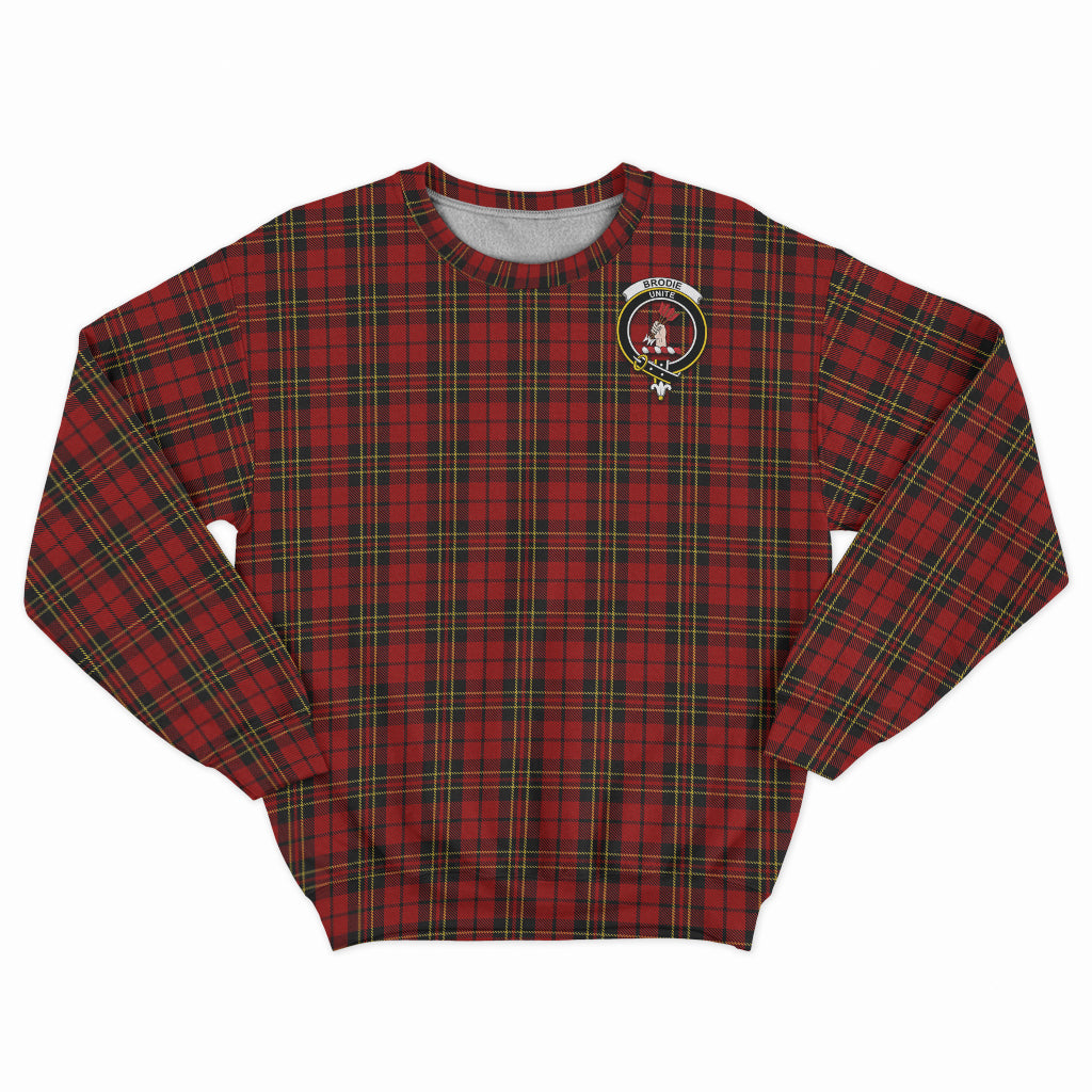 Brodie Tartan Sweatshirt with Family Crest - Tartan Vibes Clothing