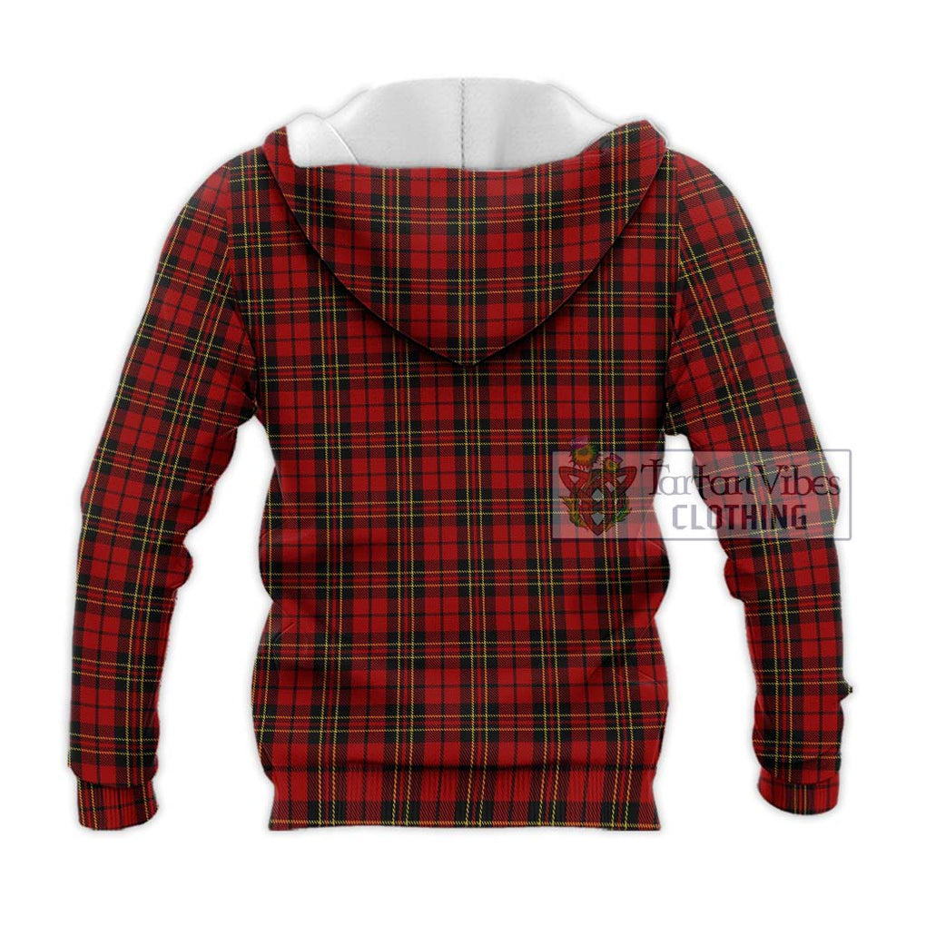 Brodie Tartan Knitted Hoodie with Family Crest DNA In Me Style - Tartanvibesclothing Shop