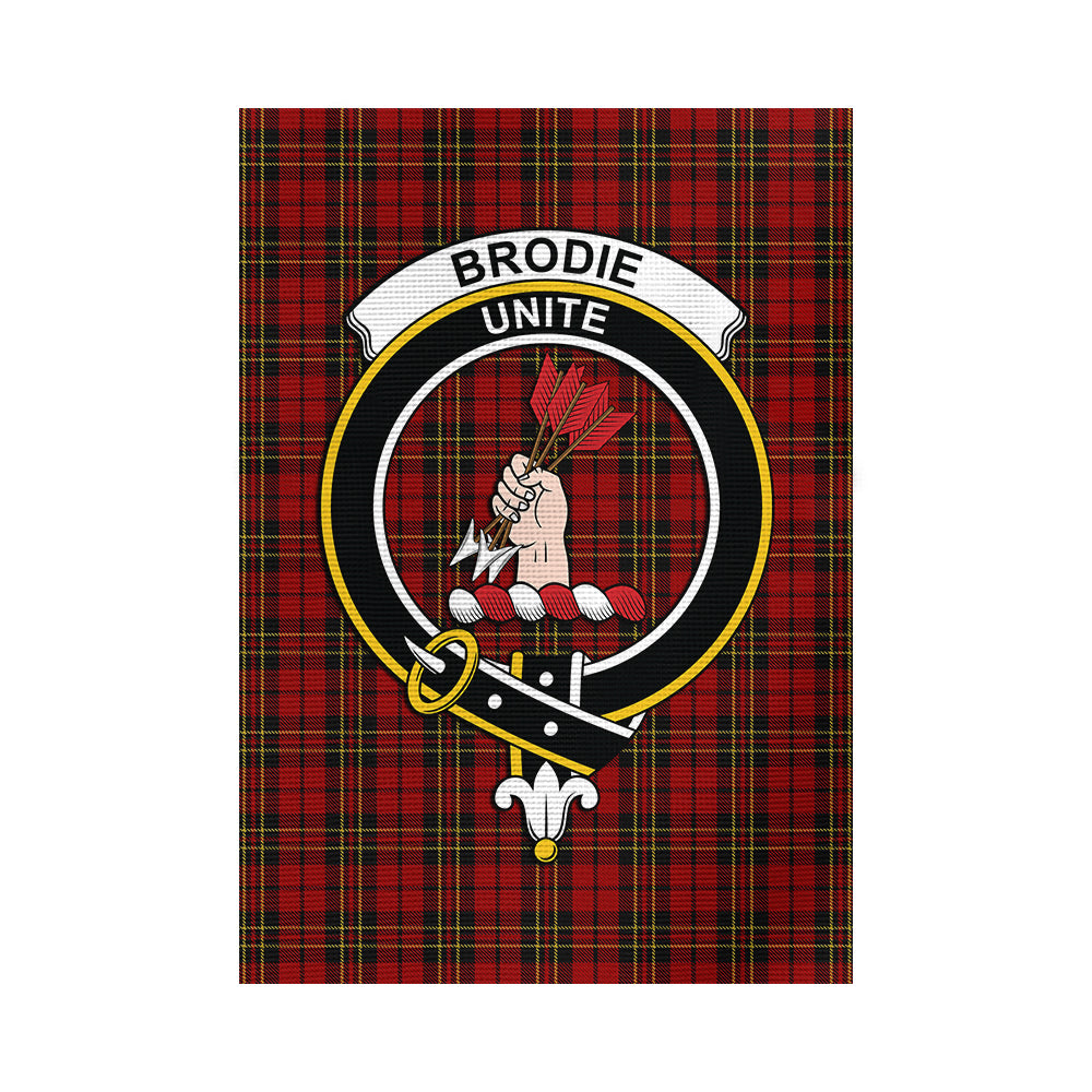 Brodie Tartan Flag with Family Crest - Tartanvibesclothing