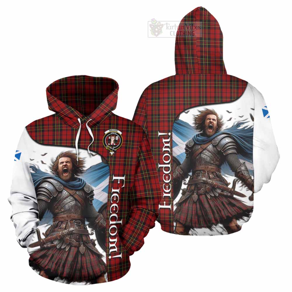 Tartan Vibes Clothing Brodie Crest Tartan Hoodie Inspired by the Freedom of Scottish Warrior