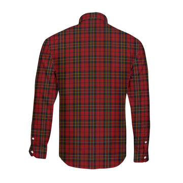 Brodie Tartan Long Sleeve Button Up Shirt with Family Crest