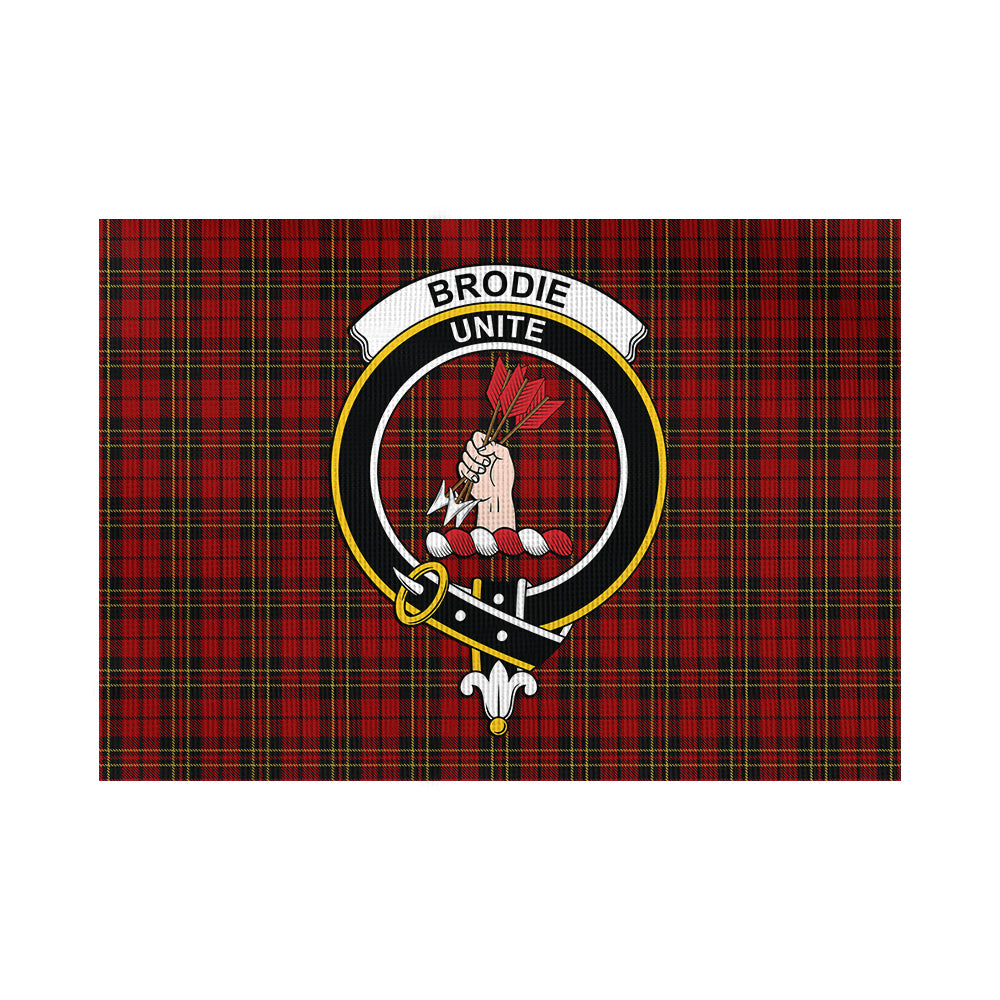 Brodie Tartan Flag with Family Crest - Tartan Vibes Clothing