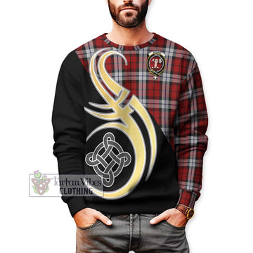 Brodie Dress Tartan Sweatshirt with Family Crest and Celtic Symbol Style