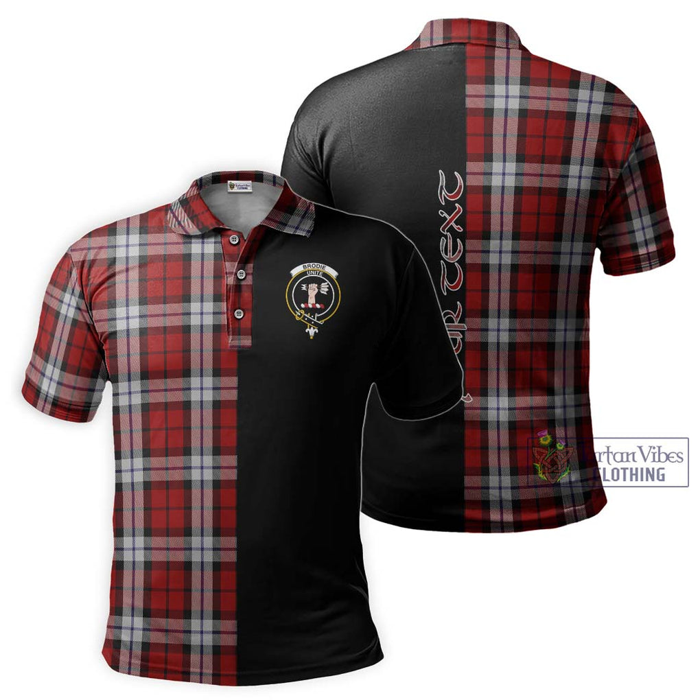 Brodie Dress Tartan Polo Shirt with Family Crest and Half Of Me Style Kid - Tartanvibesclothing Shop