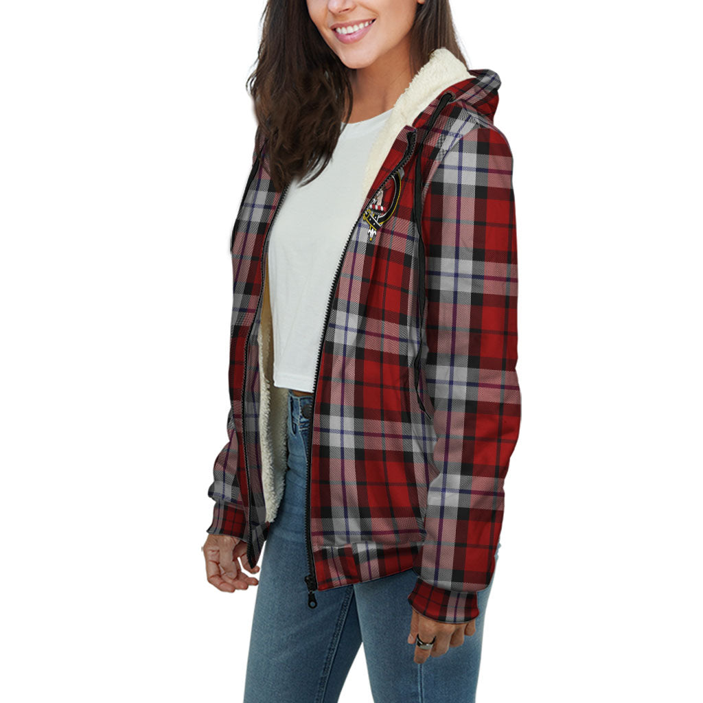 Brodie Dress Tartan Sherpa Hoodie with Family Crest Unisex - Tartanvibesclothing