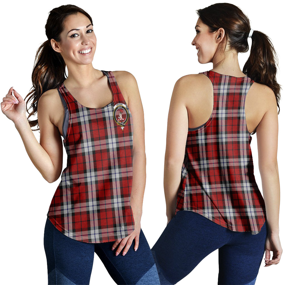 Brodie Dress Tartan Women Racerback Tanks with Family Crest - Tartanvibesclothing