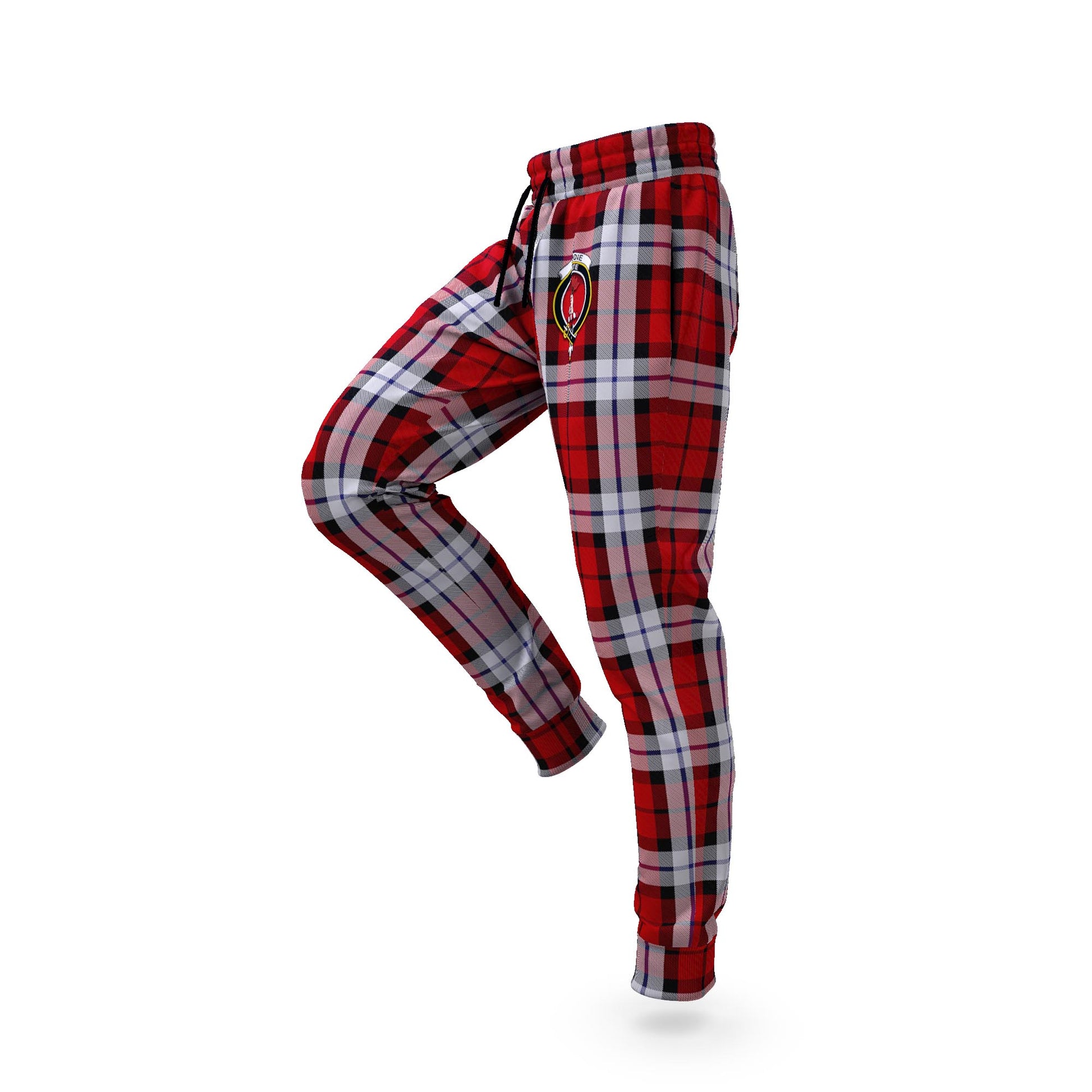 Brodie Dress Tartan Joggers Pants with Family Crest S - Tartan Vibes Clothing