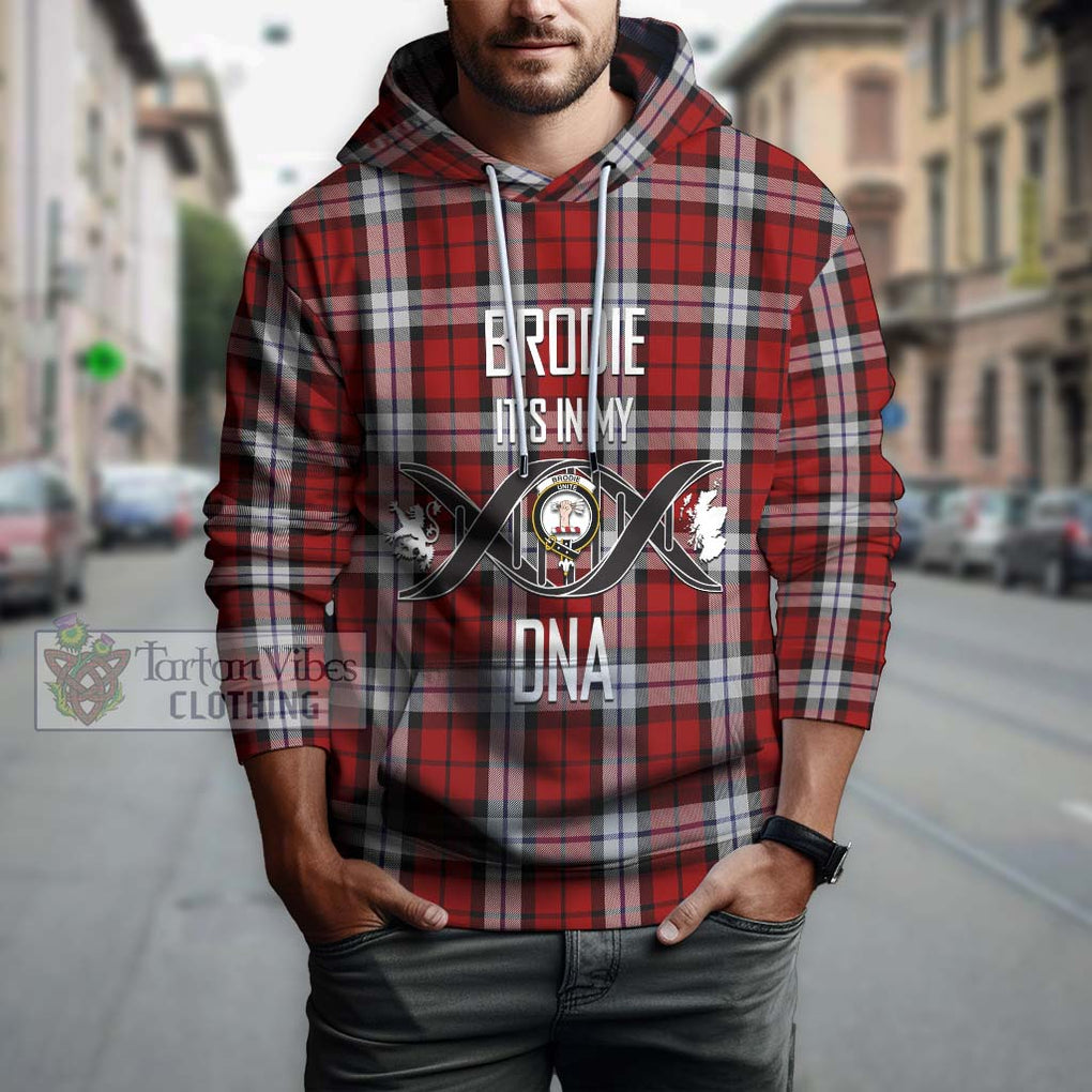 Brodie Dress Tartan Hoodie with Family Crest DNA In Me Style Pullover Hoodie - Tartanvibesclothing Shop