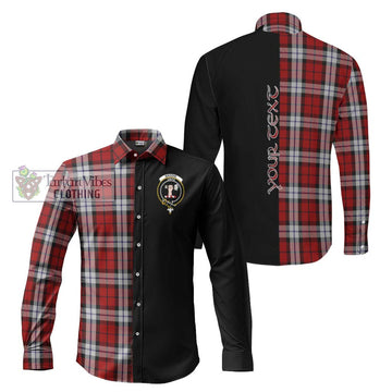 Brodie Dress Tartan Long Sleeve Button Shirt with Family Crest and Half Of Me Style