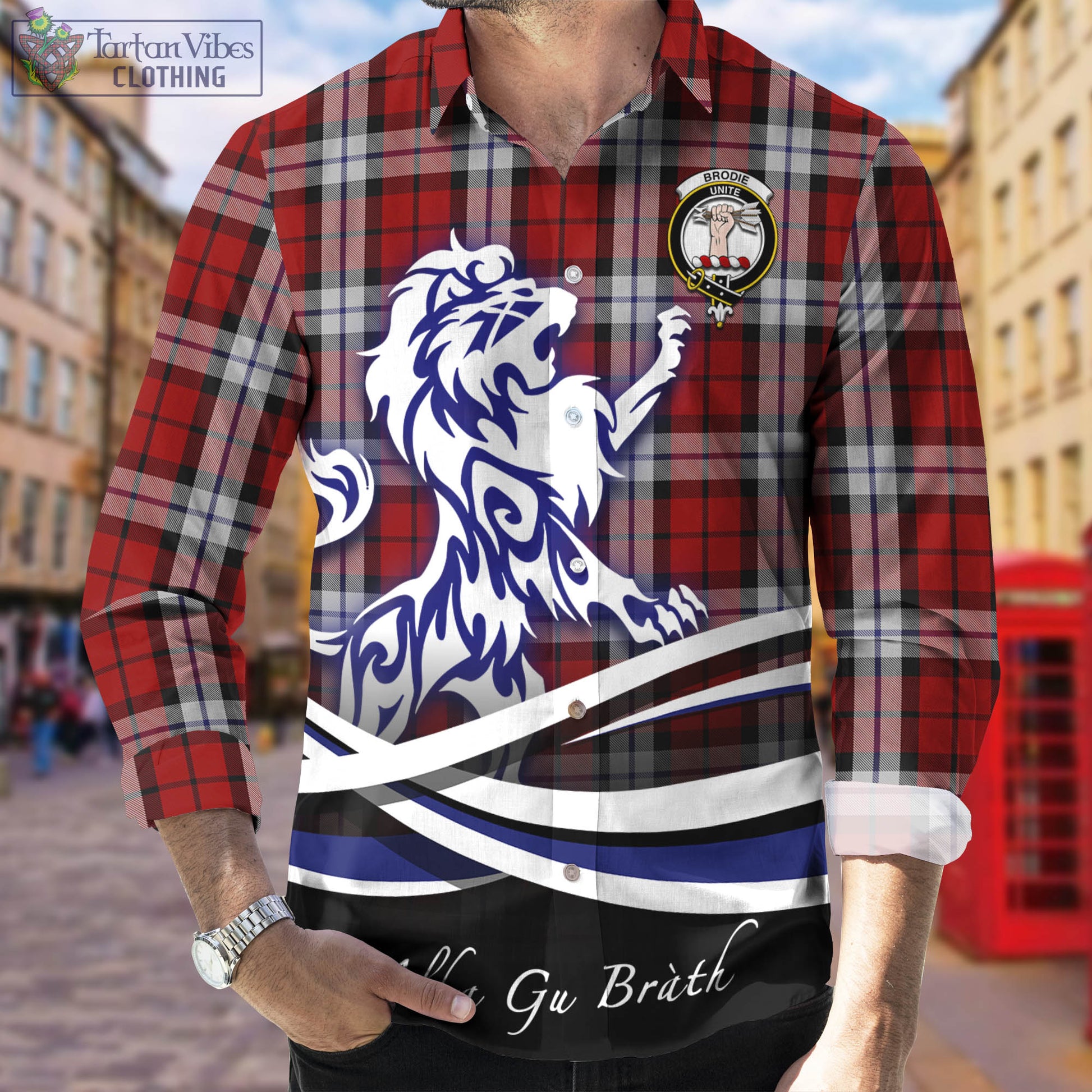 brodie-dress-tartan-long-sleeve-button-up-shirt-with-alba-gu-brath-regal-lion-emblem