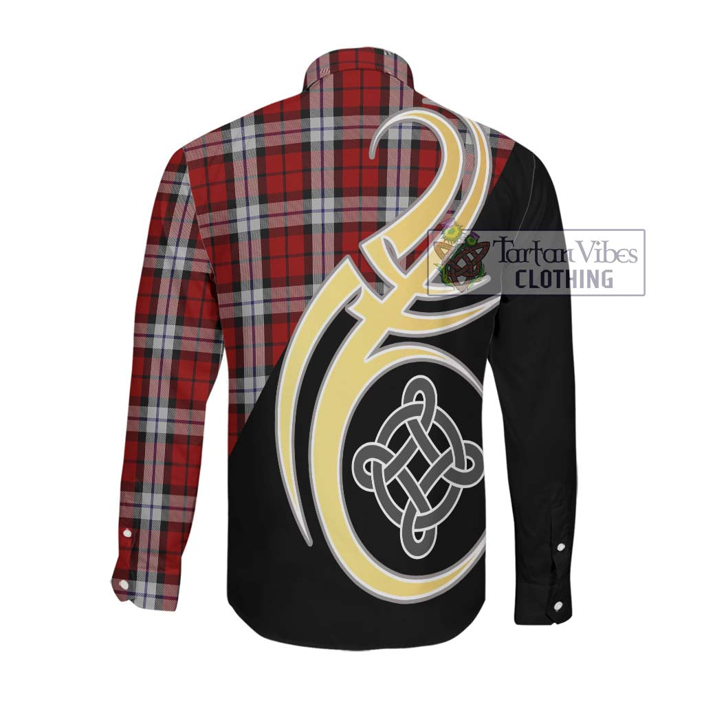 Brodie Dress Tartan Long Sleeve Button Shirt with Family Crest and Celtic Symbol Style Men's Shirt - Tartan Vibes Clothing