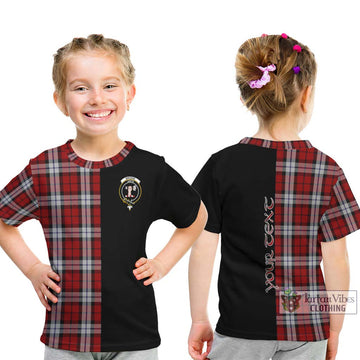 Brodie Dress Tartan Kid T-Shirt with Family Crest and Half Of Me Style