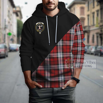 Brodie Dress Tartan Hoodie with Family Crest and Military Logo Style