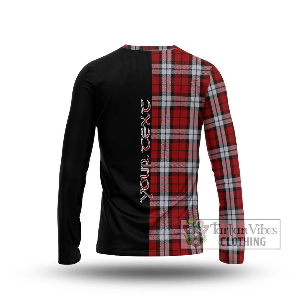 Brodie Dress Tartan Long Sleeve T-Shirt with Family Crest and Half Of Me Style - Tartanvibesclothing Shop