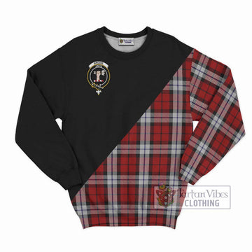 Brodie Dress Tartan Sweatshirt with Family Crest and Military Logo Style