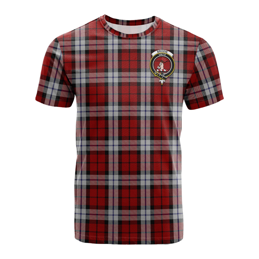 Brodie Dress Tartan T-Shirt with Family Crest - Tartan Vibes Clothing