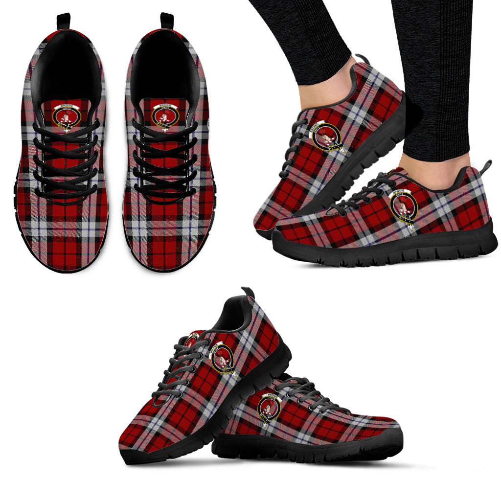 Brodie Dress Tartan Sneakers with Family Crest - Tartan Vibes Clothing