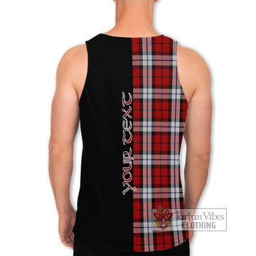 Brodie Dress Tartan Men's Tank Top with Family Crest and Half Of Me Style